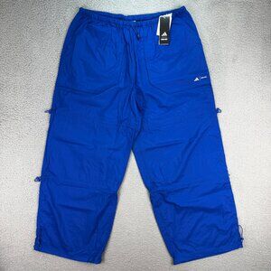 Adidas Moon Boot Pants Men Large Blue Parachute Woven Loose Baggy Y2K 90s Unisex